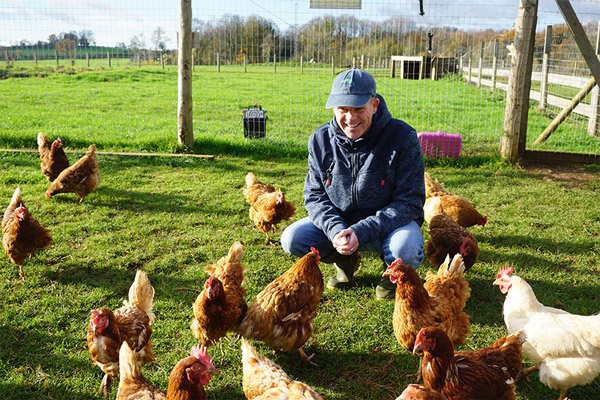 Dave Gardiner at Dean Farm Trust Animal Sanctuary