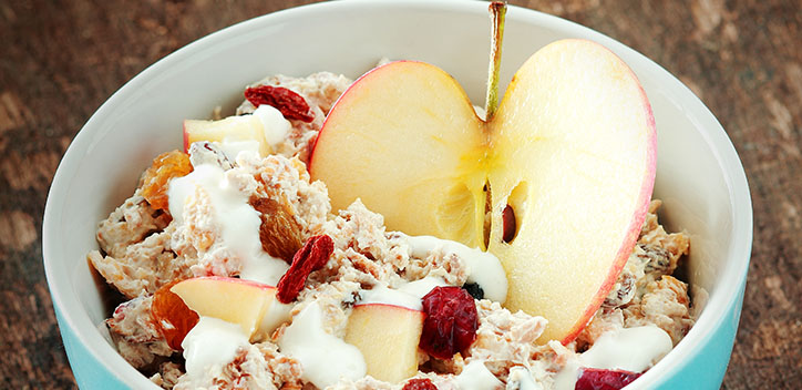 Fruit salad with yoghurt and nuts | The Vegan Society