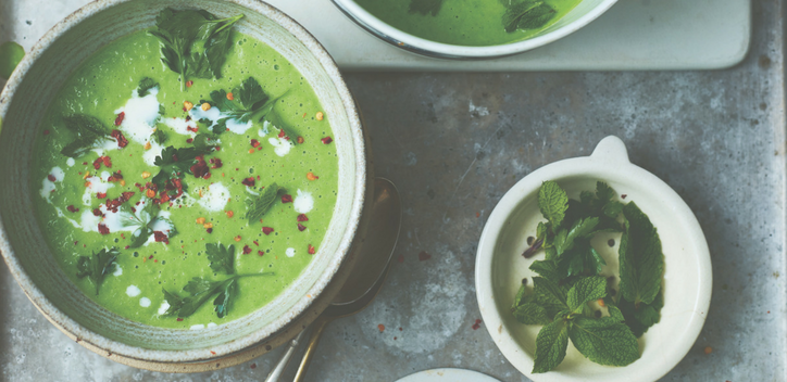 Herby pea soup | The Vegan Society