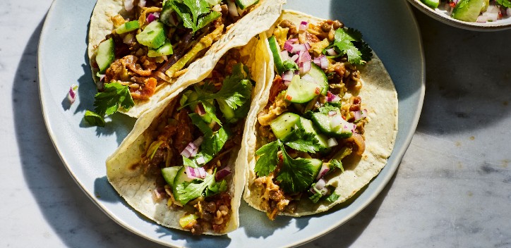 Smoky Lentil and Broccoli Stem Tacos