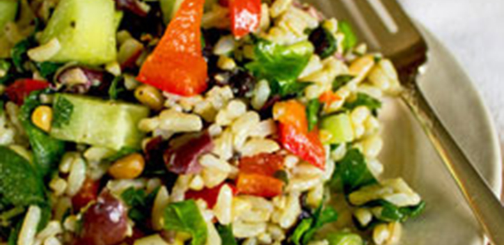 Mediterranean rice salad | The Vegan Society