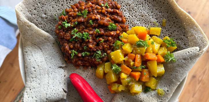 Ethiopian Misir Wot (Spicy Red Lentil Stew)