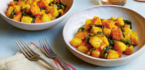 Roasted pumpkin gnocchi by Katy Beskow