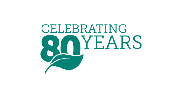 Celebrating 80 years of The Vegan Society graphic