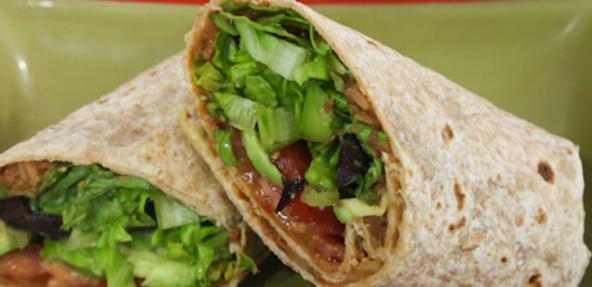 Refried bean wrap