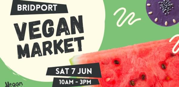 Bridport vegan market graphic