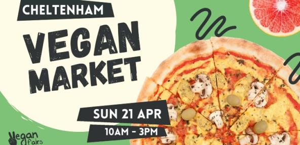 Cheltenham vegan market graphic
