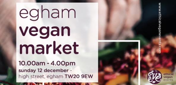 Egham vegan market event banner