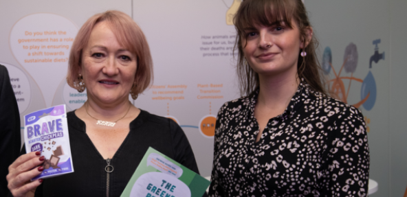 Kerry McCarthy and The Vegan Society policy staff