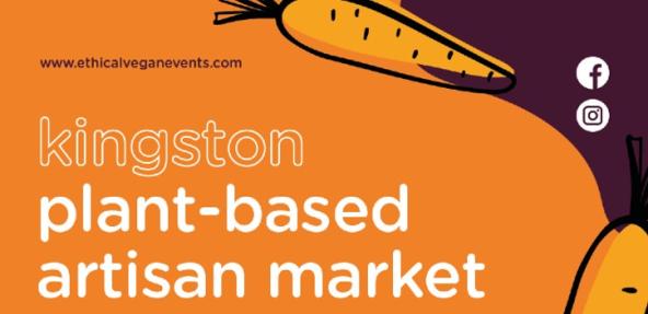 Kingston plant-based artisan market graphic