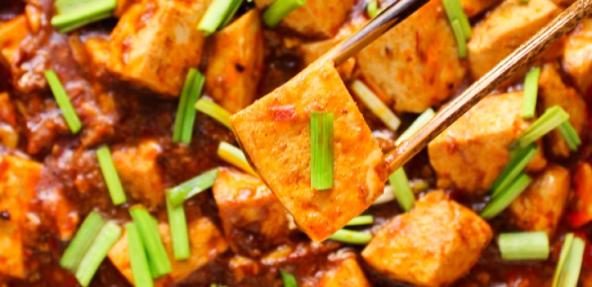 Mapo Tofu close up