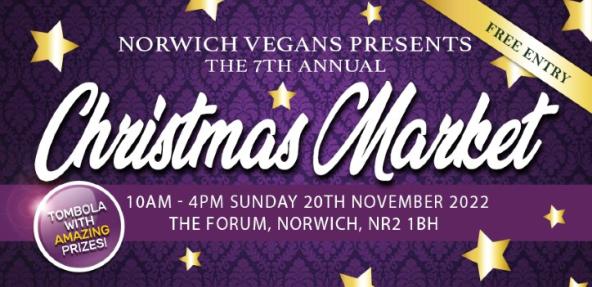Norwich Vegans Christmas Market banner