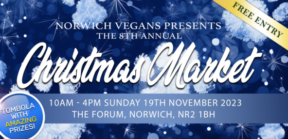 Norwich vegan christmas market graphic