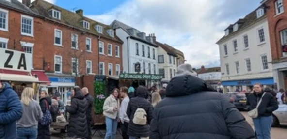 Romsey Vegan Market stalls