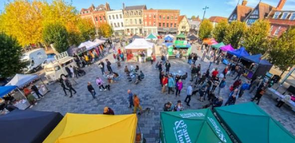 Salisbury vegan market stalls