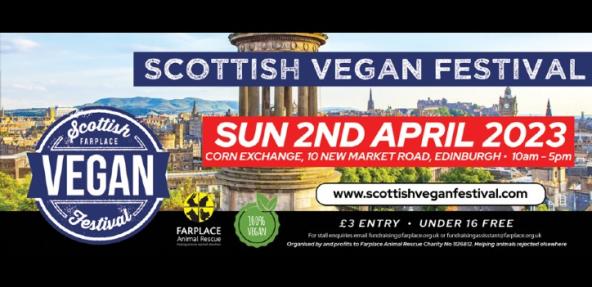 Scottish Vegan Festival April event banner