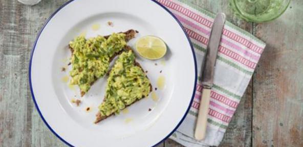 Smashed avocado on toast