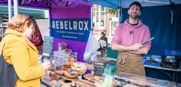 Soy ahoy vegan event stall