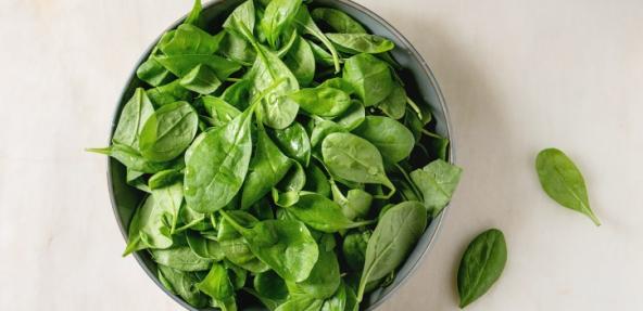 Spinach in a bowl