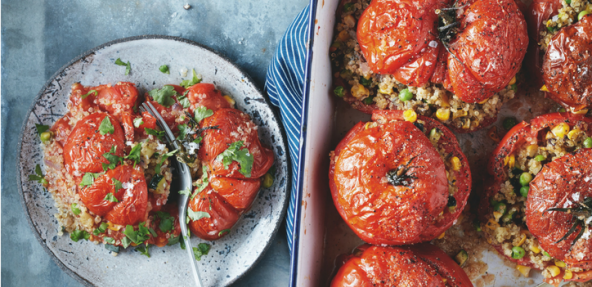 Quinoa-stuffed tomatoes 