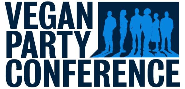 Vegan party conference graphic