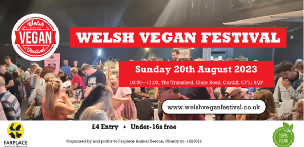 Welsh Vegan Festival August 2023 event banner