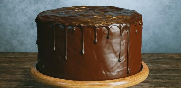 Big chocolate cake