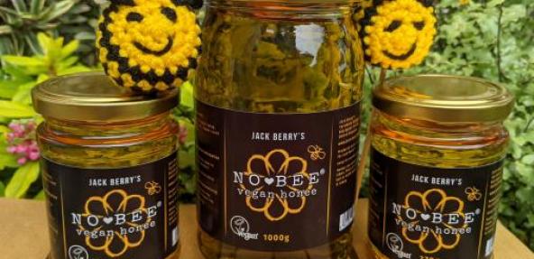 Jack Berry No Bee Honee in jars