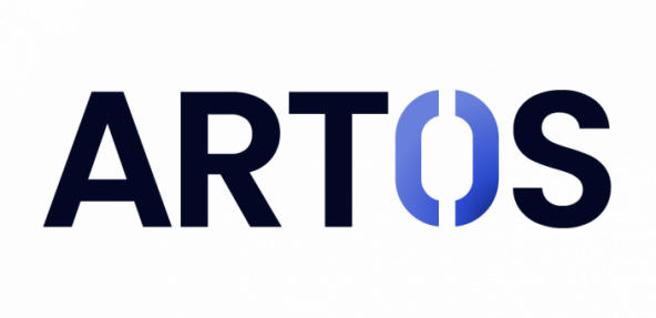 Artos Logo in black and blue