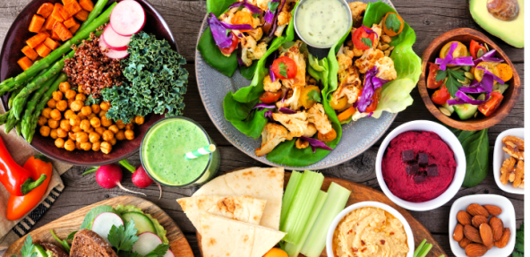 Assortment of plant-based ingredients