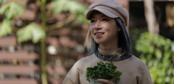 Non-binary Taiwanese American author, Darice, outdoors