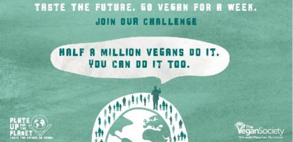 Plate Up  For The Planet Vegan Society Campaign Promotional Image