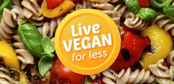 Live Vegan for Less Campaign Logo