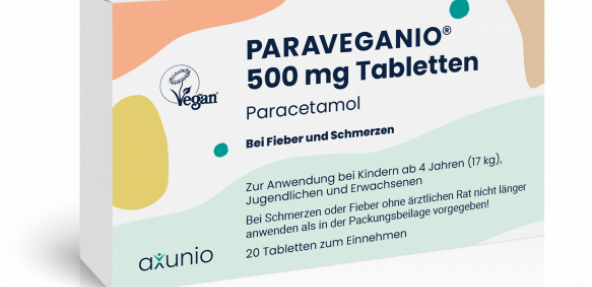 A box of paraveganio with Vegan Trademark logo 