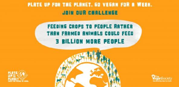 Plate Up  For The Planet Vegan Society Campaign Promotional Image