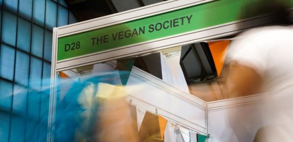 The Vegan Society event sign