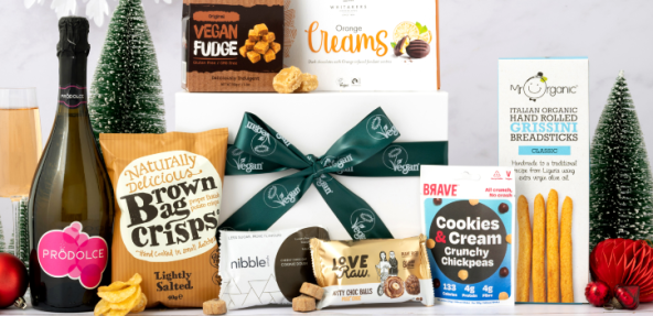 Vegan Society Christmas hamper product selection