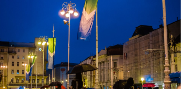 vegan flags in Croatia