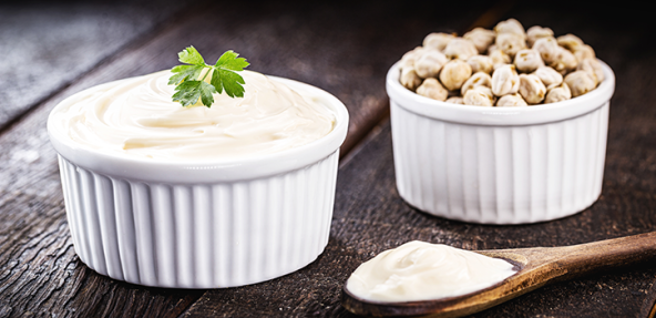 aquafaba in a bowl