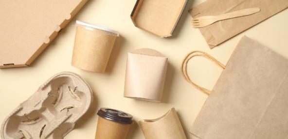 paper cups and bags