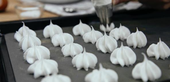 meringues on a tray