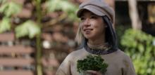 Non-binary Taiwanese American author, Darice, outdoors