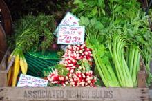 Vegetables in a box