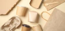 paper cups and bags