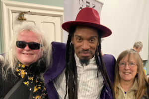 Lenni Sykes with Benajmin Zephaniah