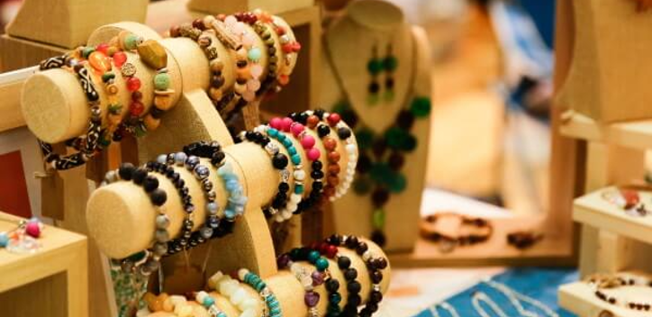 Bournemouth vegan festival jewellery stand