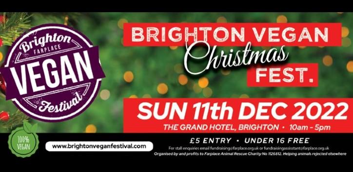 Brighton Christmas Vegan Festival Banner