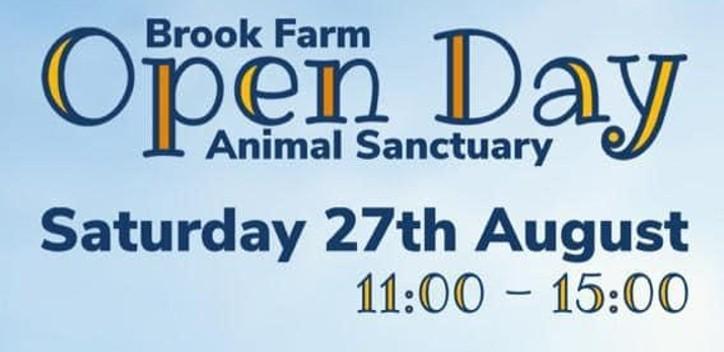Brook Farm Animal Sanctuary Open Day banner 