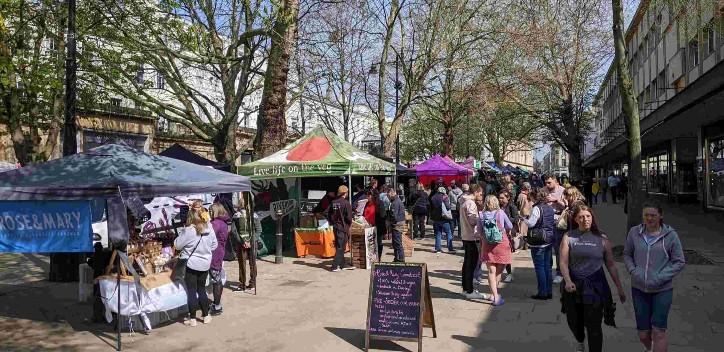 Cheltenham vegan fair stalls