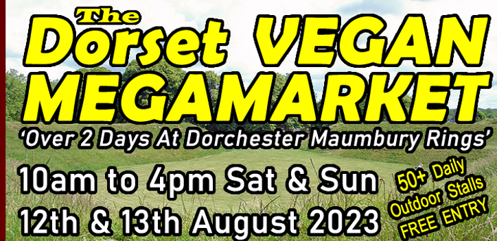 Dorset vegan market graphic